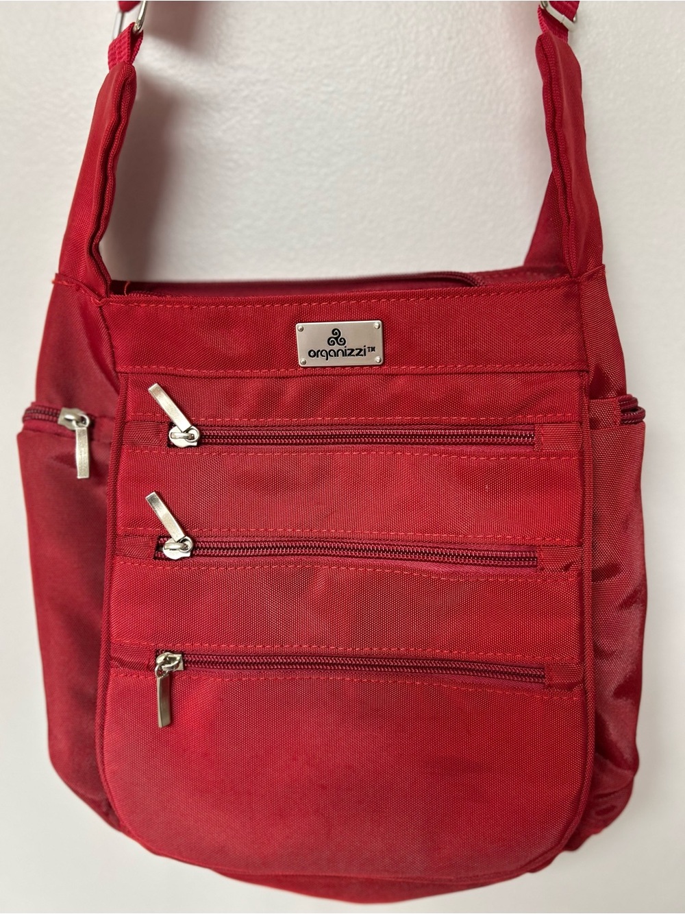 Organizzi Red Crossbody Organizer Bag